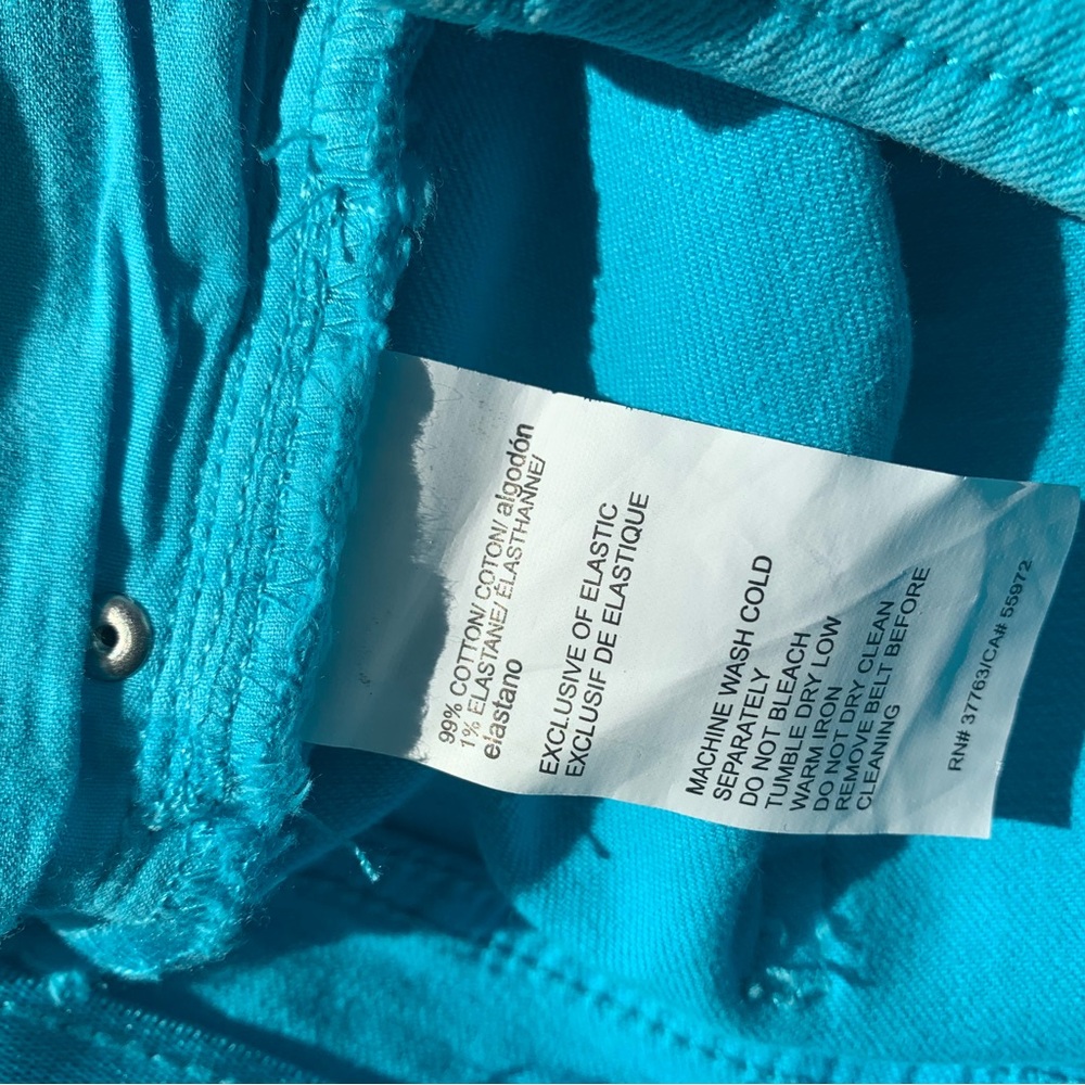 Rafaella Slimming Weekend Teal (Size 10) Jean Pants (with front & back pockets) - Picture 6 of 6